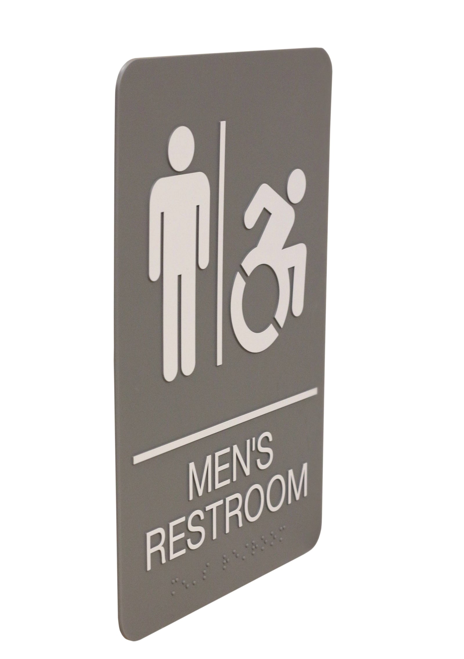 Headline Sign Mens And Womens Restroom ADA Signs Combo Pack