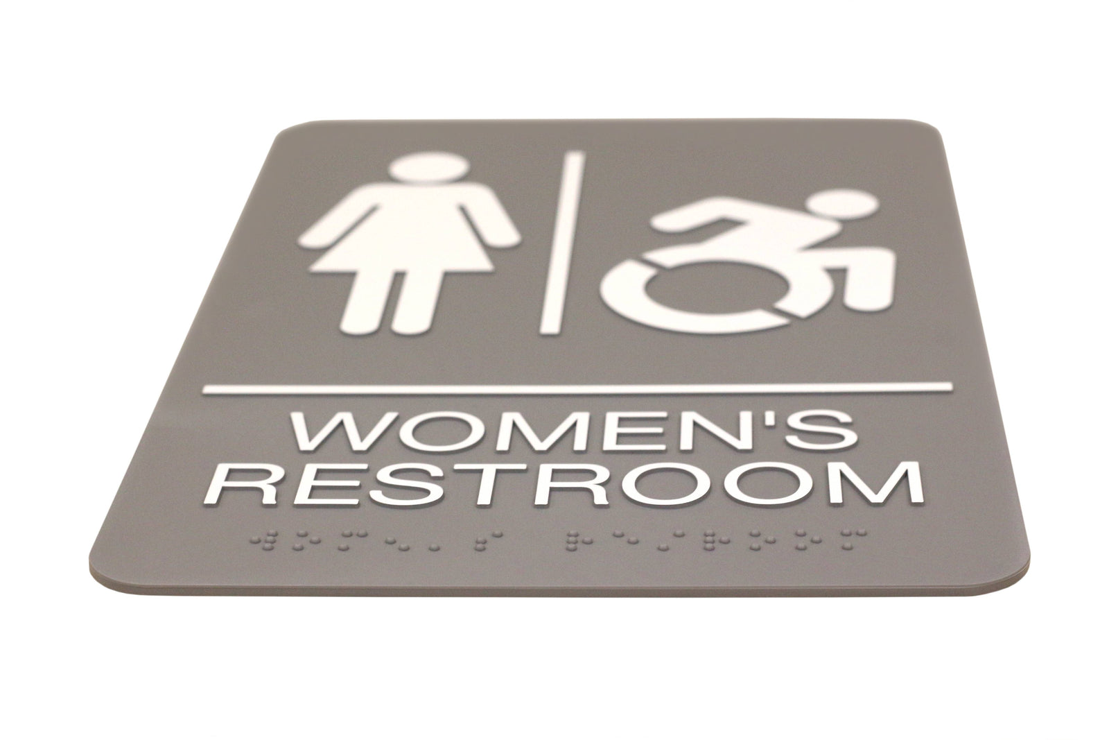Headline Sign Mens And Womens Restroom ADA Signs Combo Pack