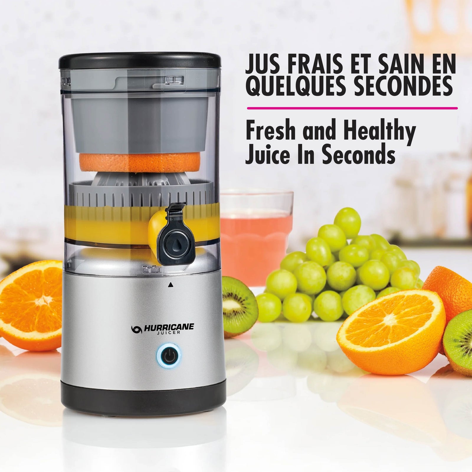 As Seen on TV Hurricane Juicer Cordless Rechargeable Juicer