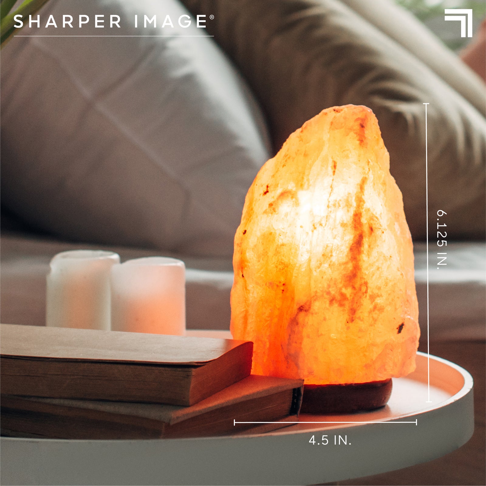 Sharper Image Himalayan Salt Crystal LED Colour Changing Lamp