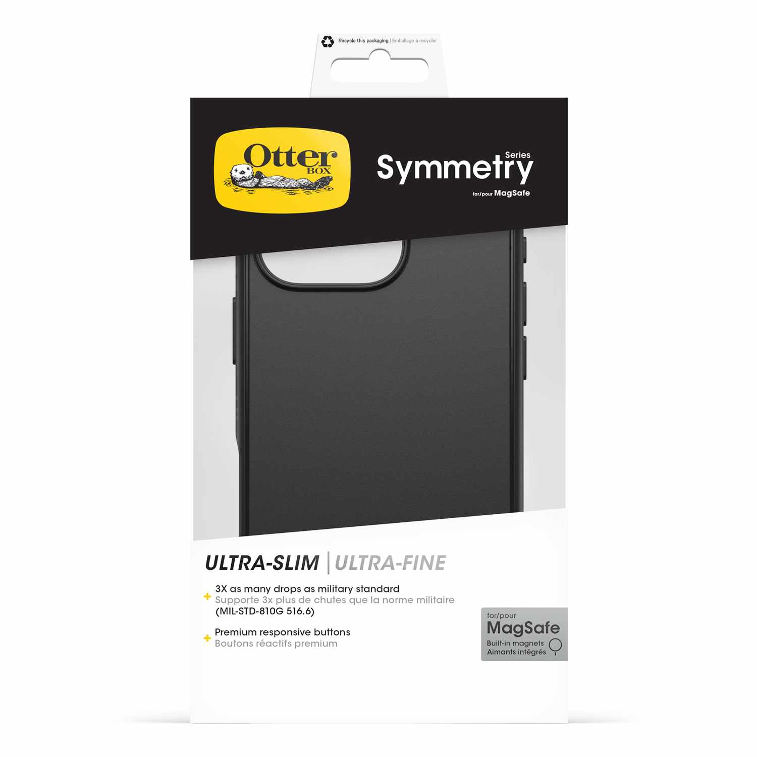 OtterBox Symmetry MagSafe Case for iPhone 16 Pro Black