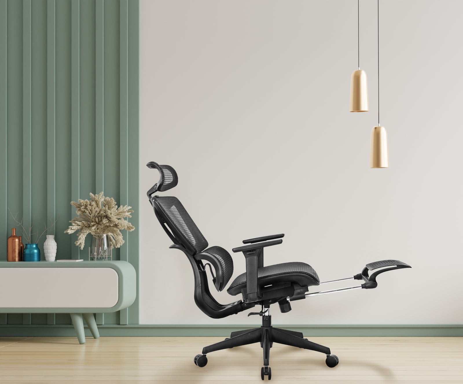 Motionwise Mesh Office Chair with Footrest