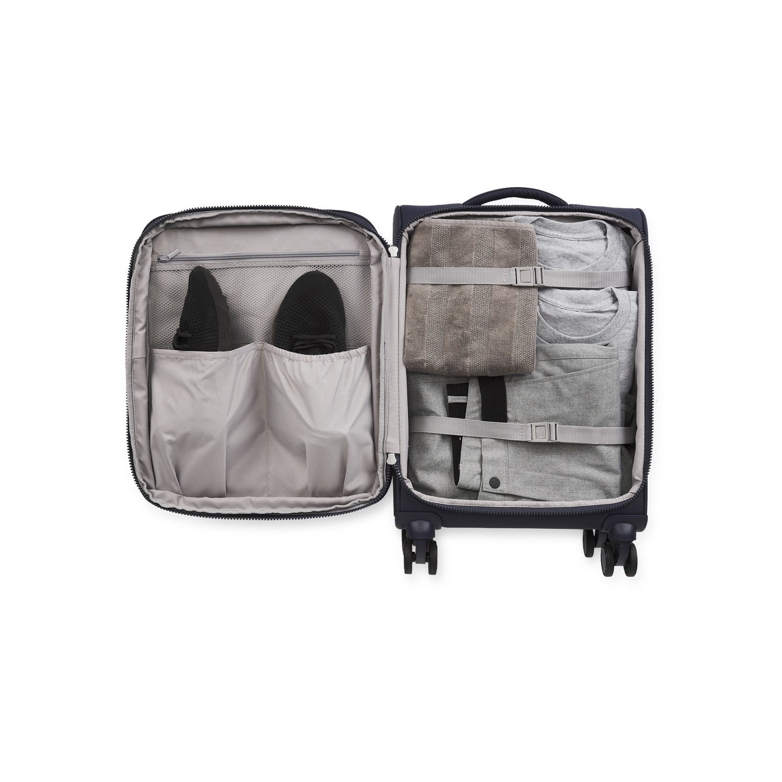 Bugatti Amsterdam Carry On Softside Luggage Navy