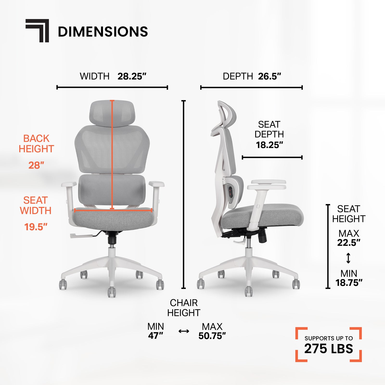 Sharper Image S-800 Ergonomic Mesh Swivel Executive Massage Chair