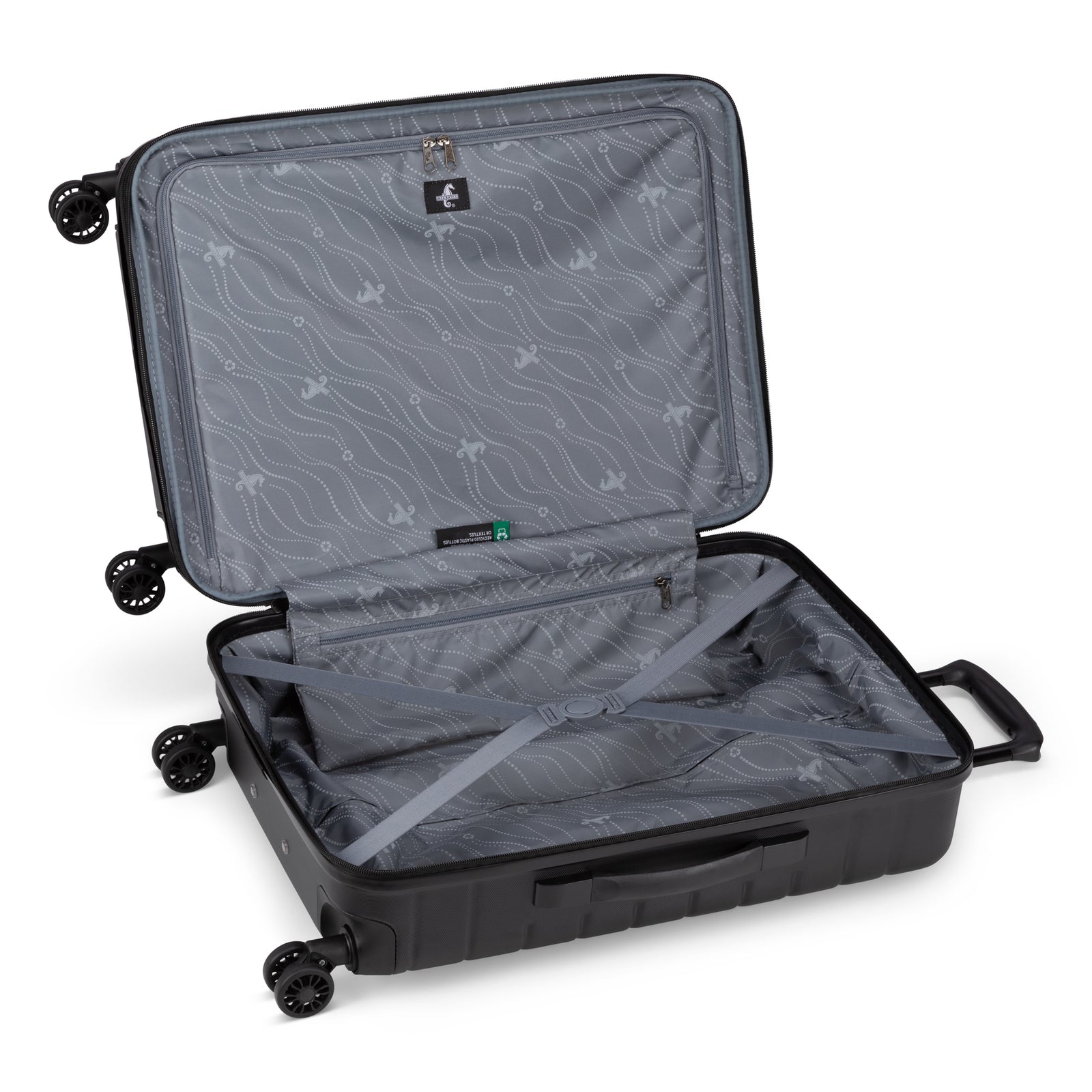 Atlantic Riptide Abs 24" Expandable Spinner Luggage Black
