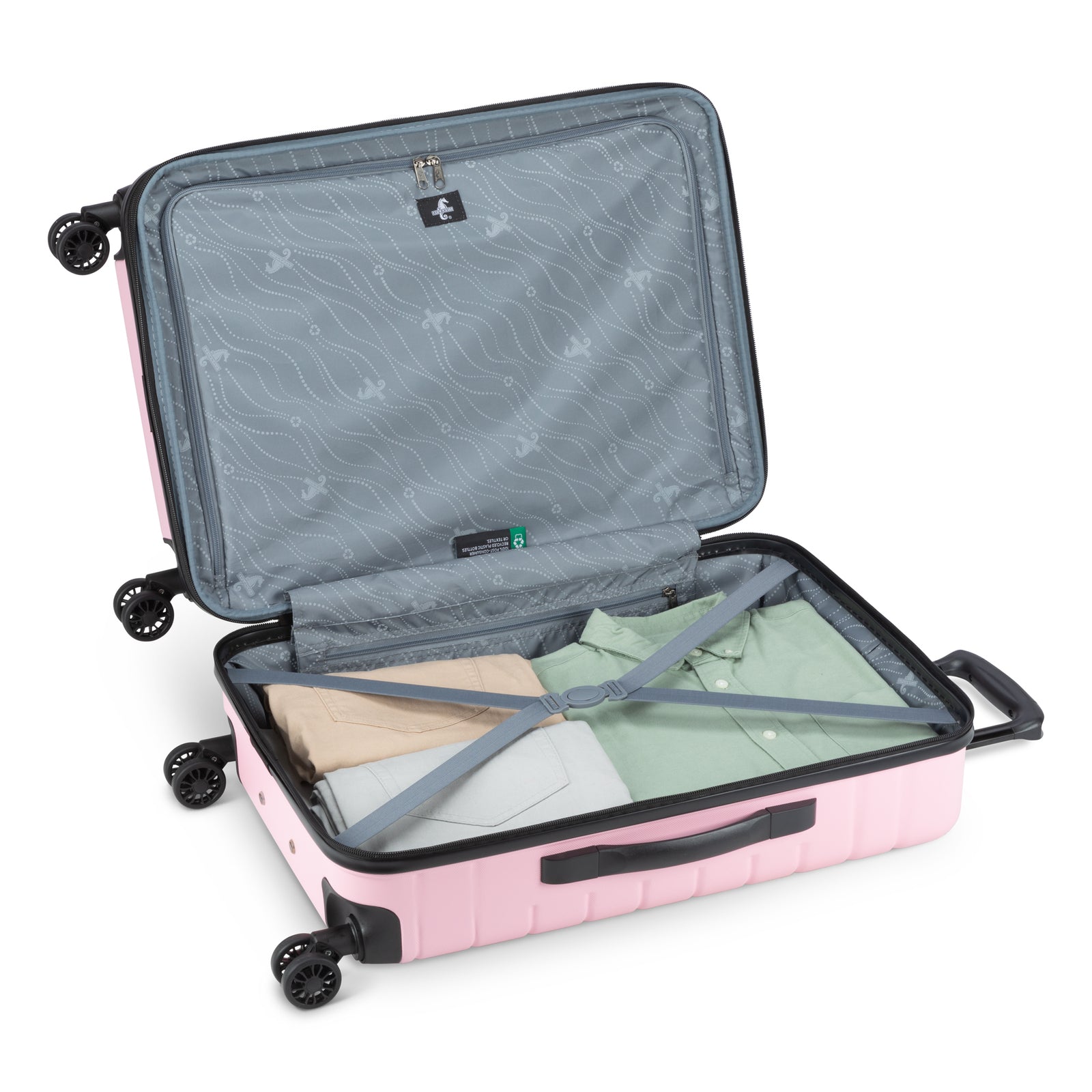 Atlantic Riptide Abs 24" Expandable Spinner Luggage Pink