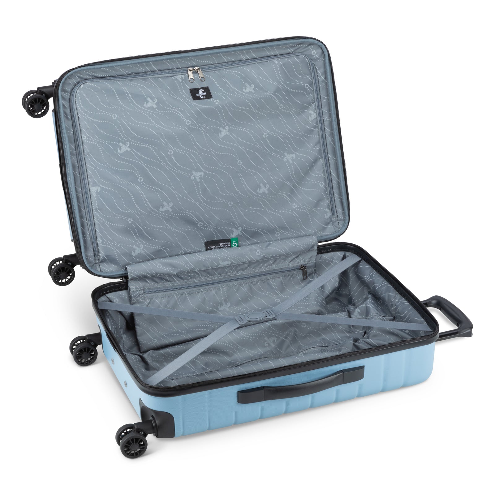 Atlantic Riptide Abs 28" Expandable Spinner Luggage Glacier Lake