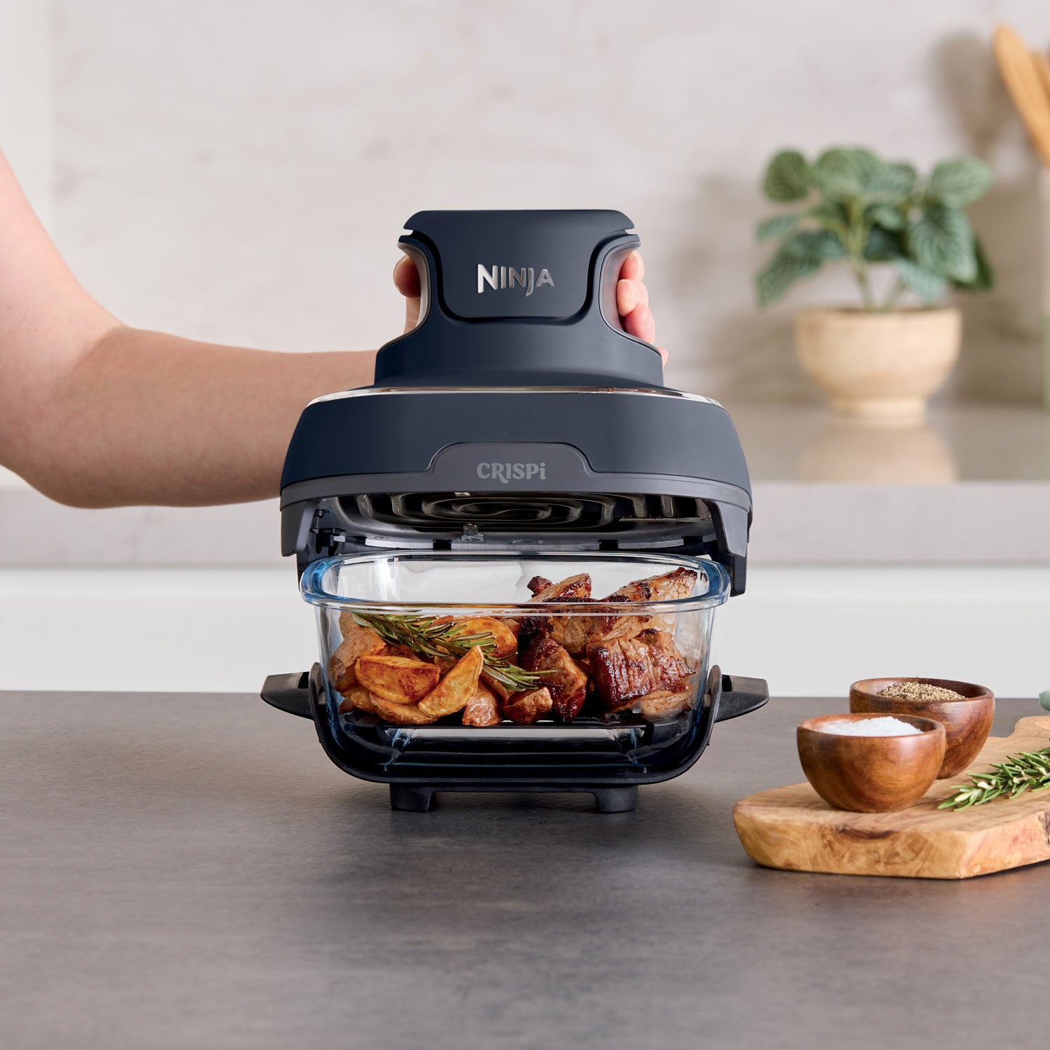 Ninja Crispi 4 in 1 Portable Glass Air Fryer System