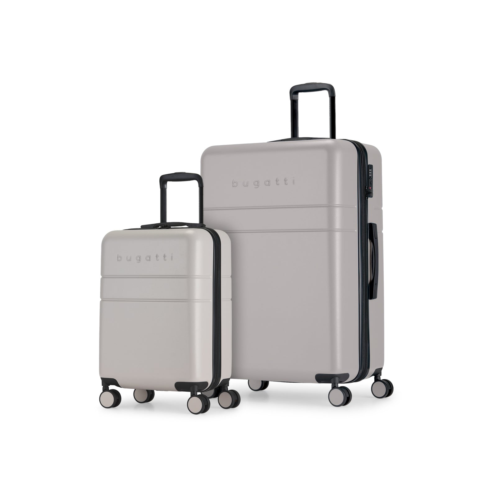 Bugatti Timeless Collection 2 Piece Hardside Luggage Set Putty