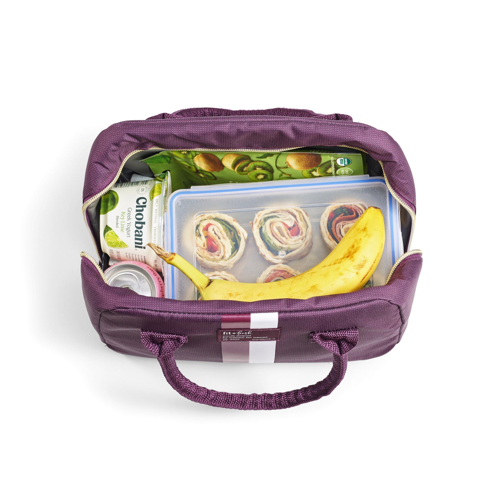 Fit+Fresh Bloomington Lunch Kit with 2 Deluxed Snap Down Containers
