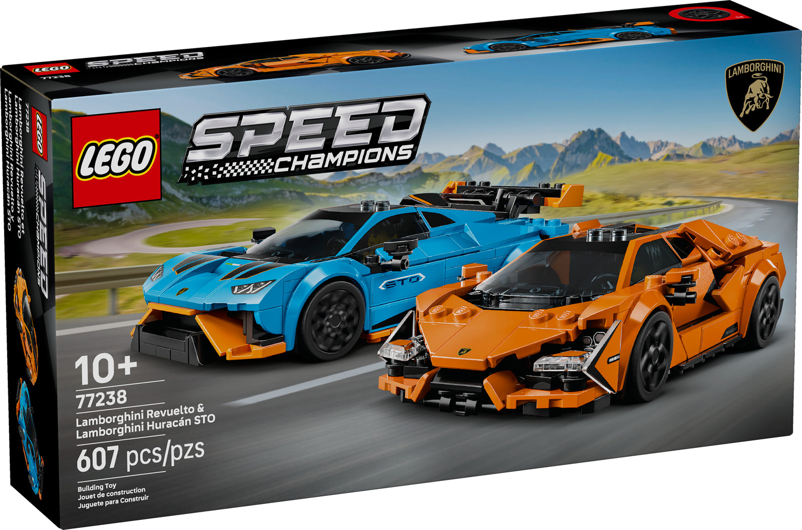 LEGO Speed Champions Lamborghini Revuelto and Huracan STO