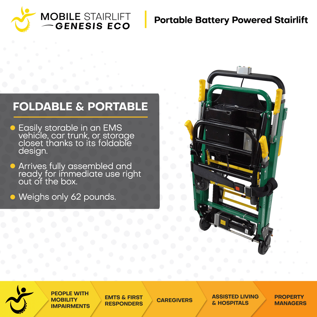 Mobile StairLift Genesis ECO Portable Stairlift