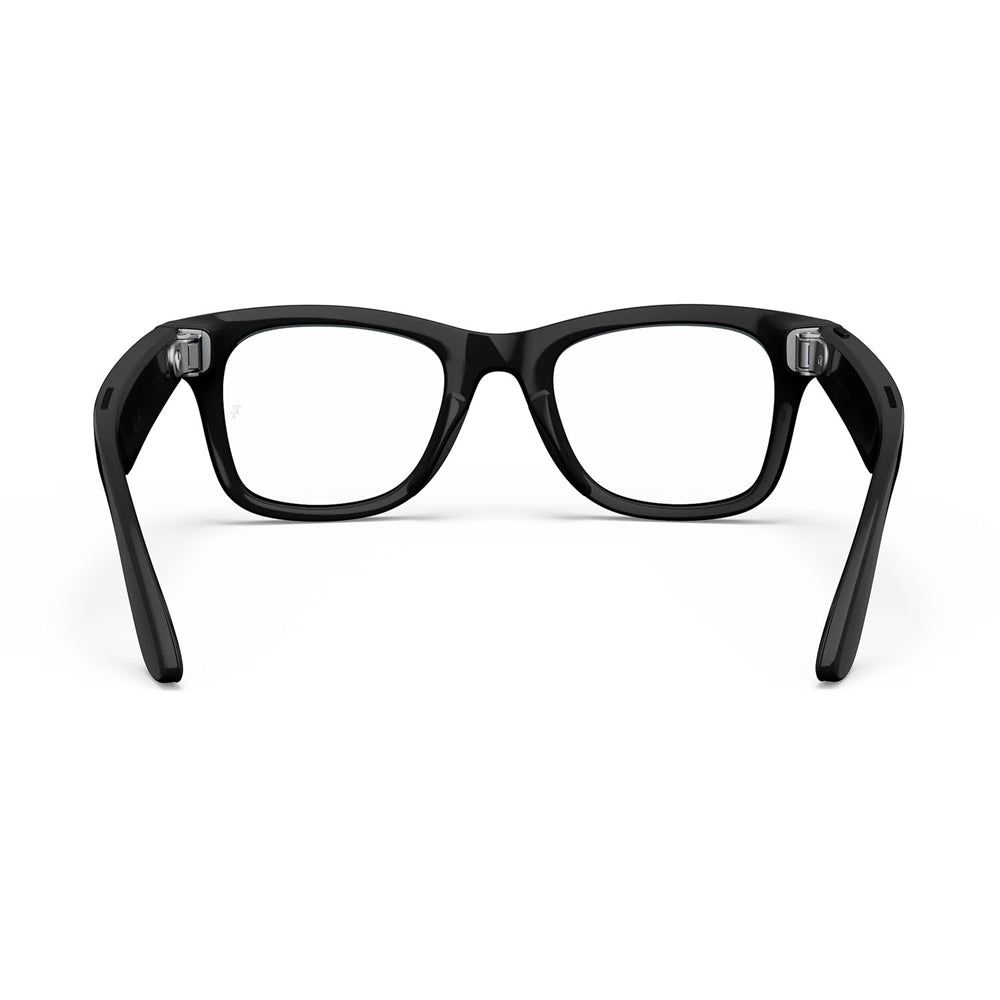 Ray-Ban Meta Wayfarer AI Glasses Clear Lens Shiny Black