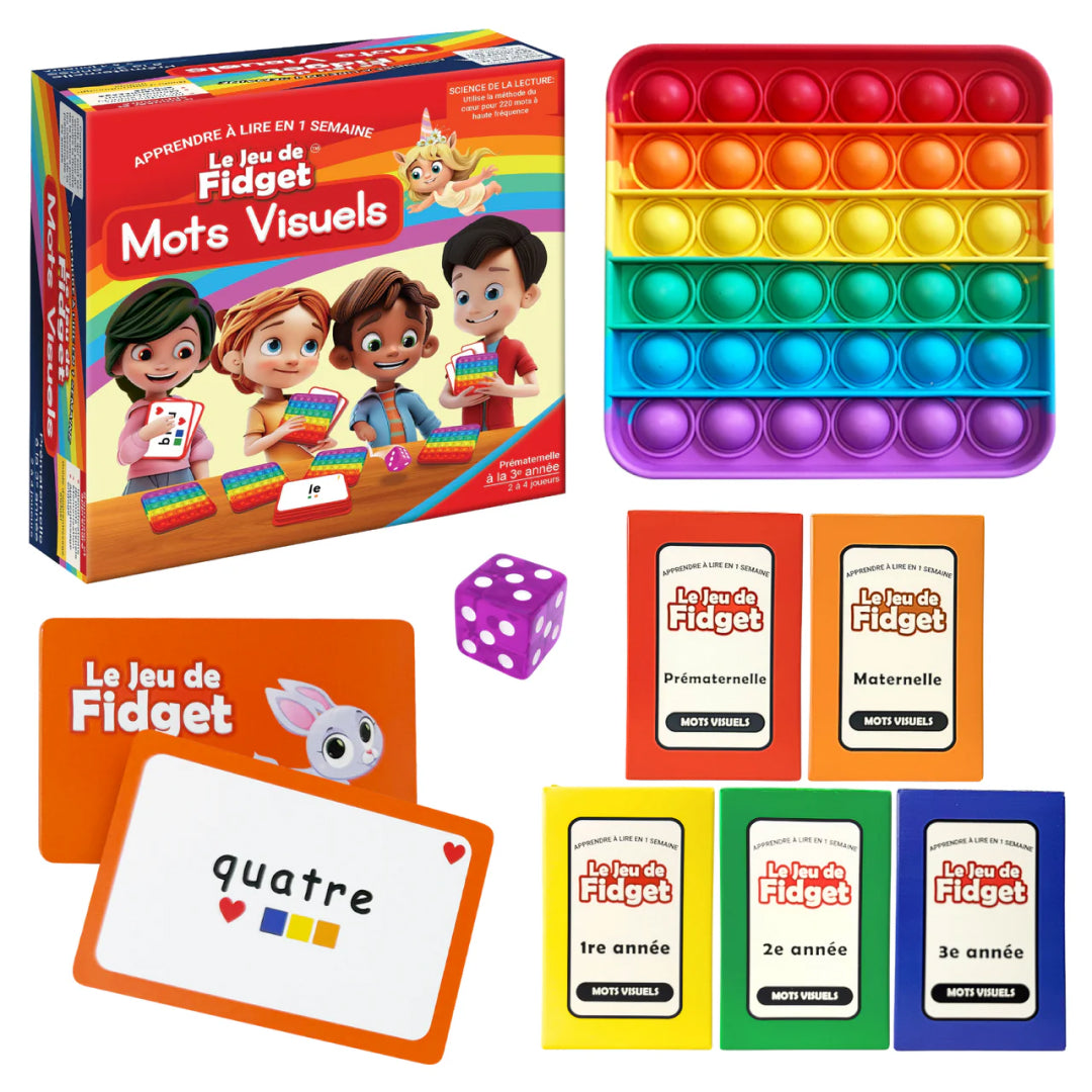 The Fidget Game: Le Jeu de Fidget Mots Visuels French