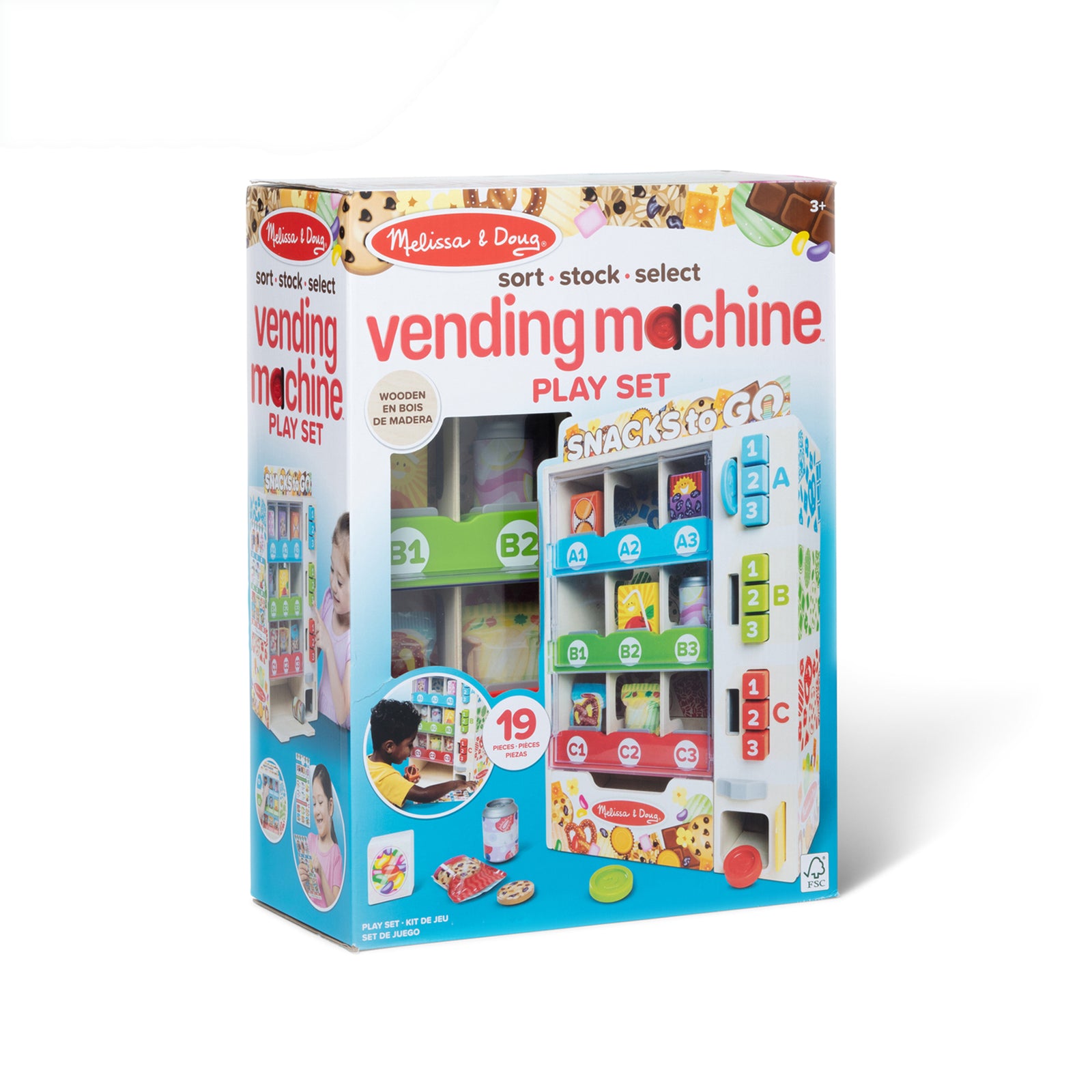 Melissa and Doug Wooden Vending Machine Play Set
