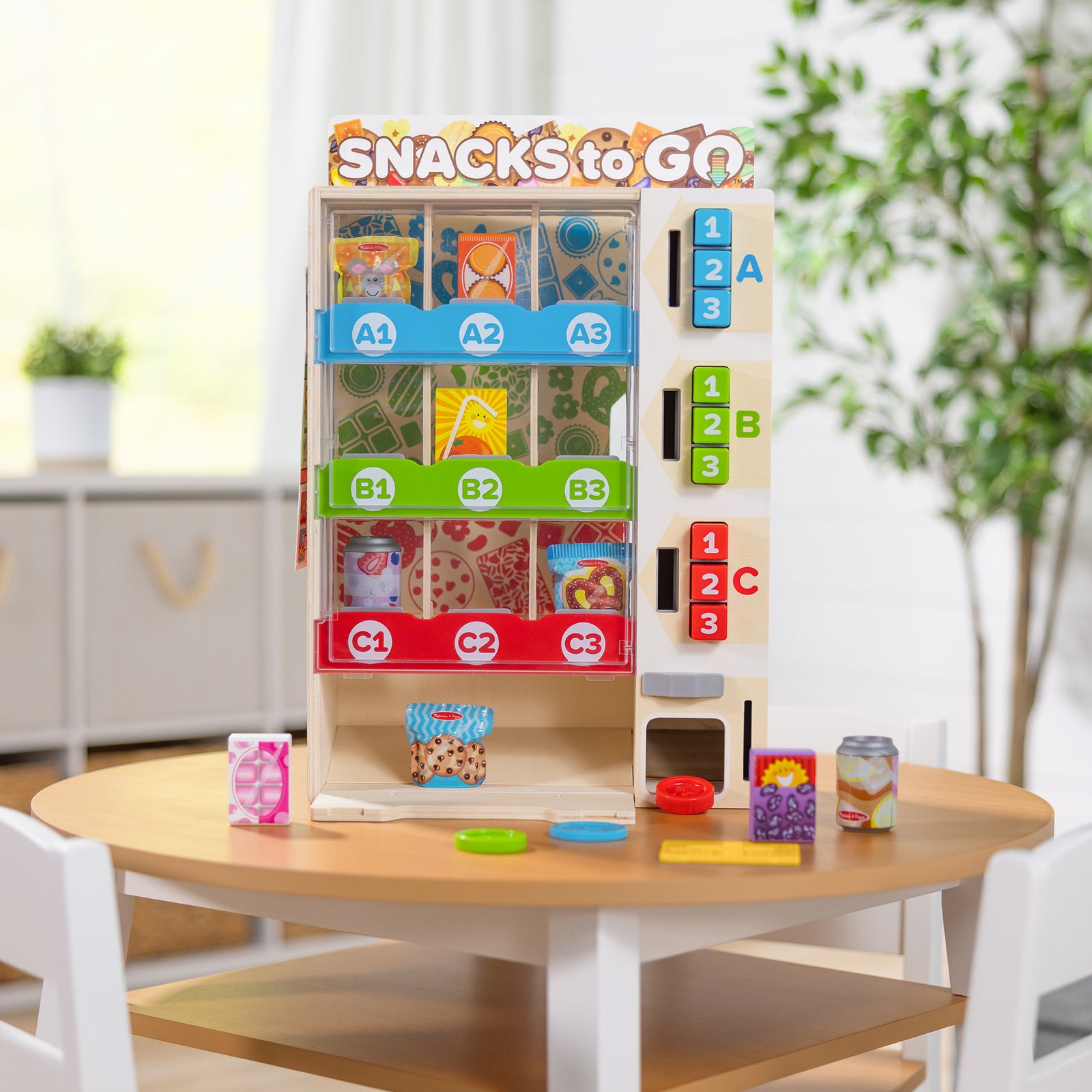Melissa and Doug Wooden Vending Machine Play Set