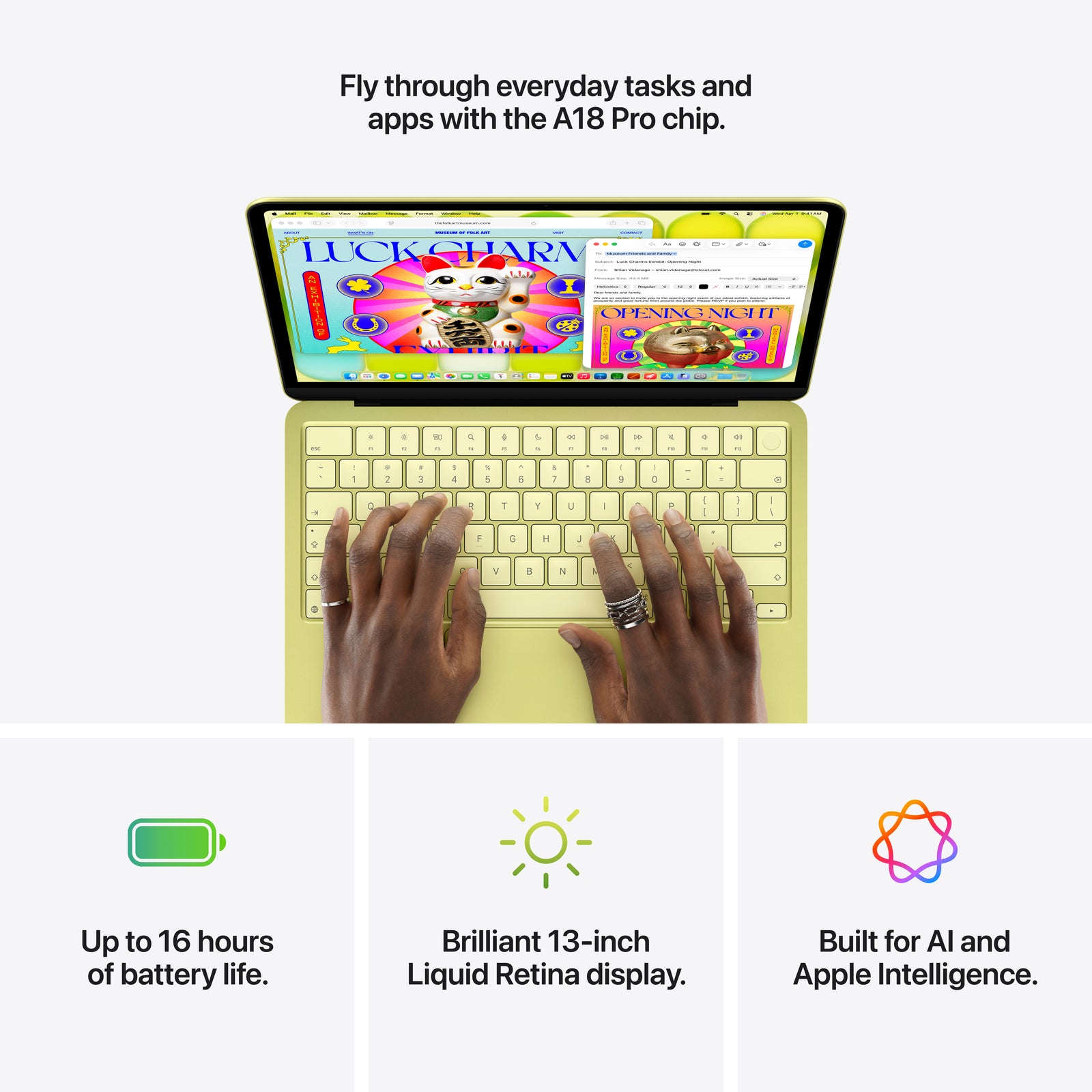Apple MacBook Neo MHFE4LL/A 13" Citrus
