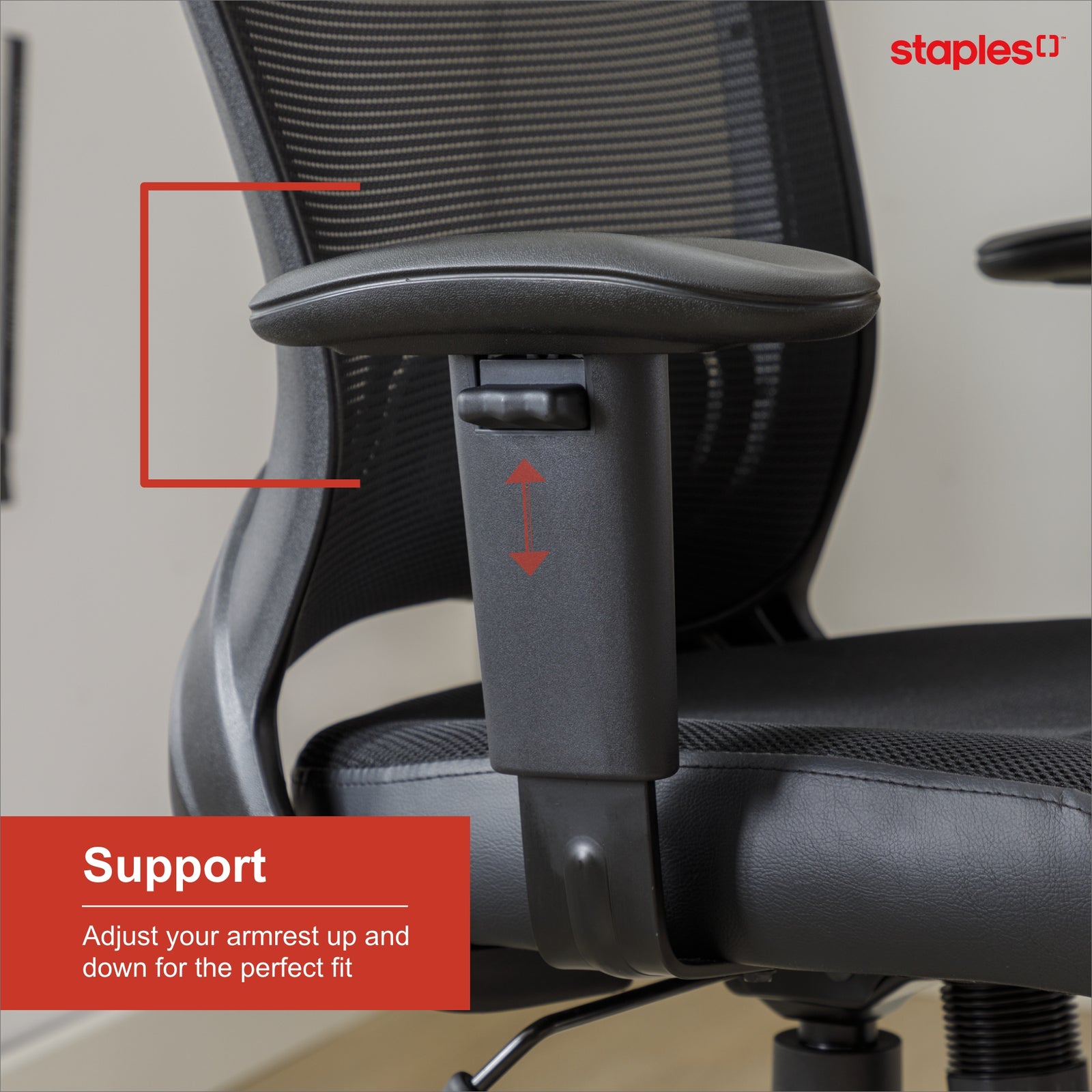 True Innovations Mesh Task Chair Black