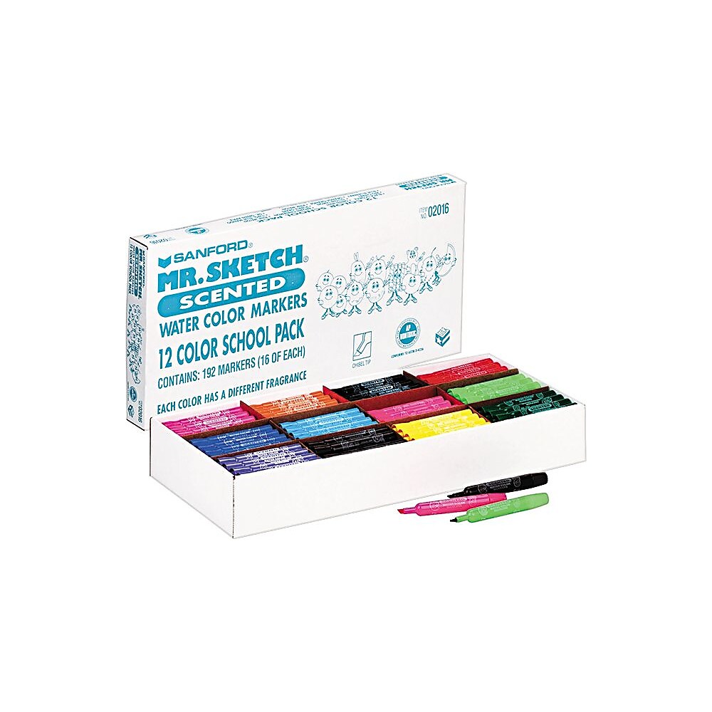 Mr. Sketch Scented Watercolour Markers Chisel Tip