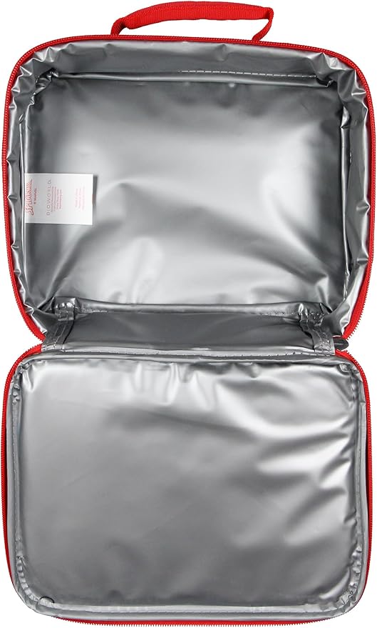 Bioworld SpiderMan Lunch Bag Embossed Graphics Black/Red