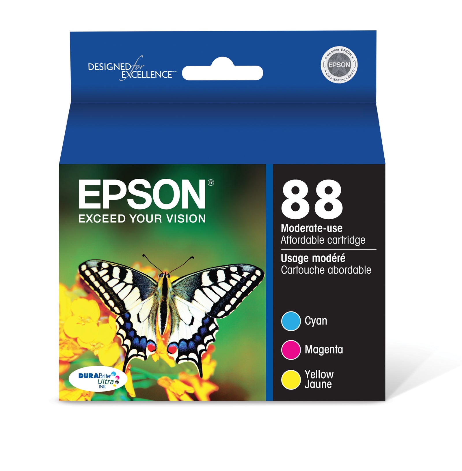 Epson 88 Ink Cartridge Combo Pack Cyan/Magenta/Yellow