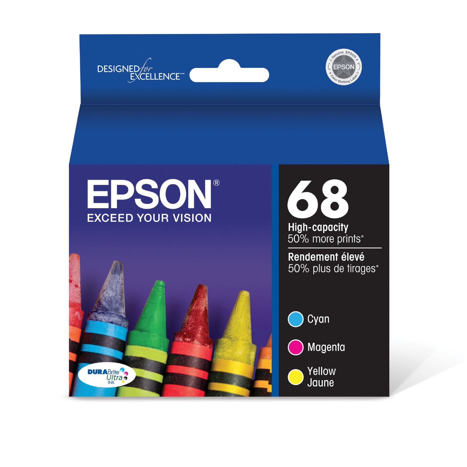Epson T068 Ink Cartridge Standard Capacity Colour Combo