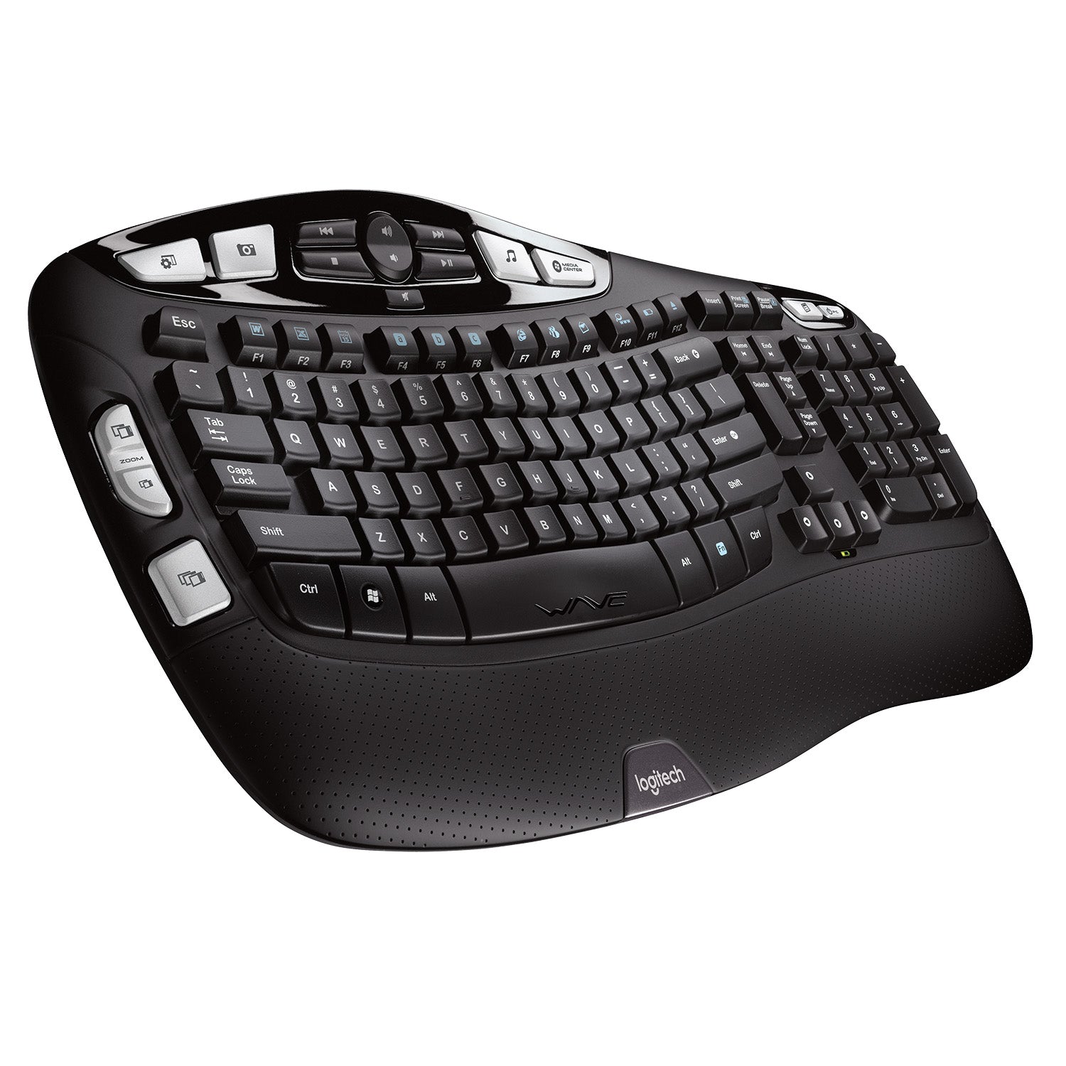 Logitech K350 Wireless Comfort Wave Ergonomic Keyboard Black
