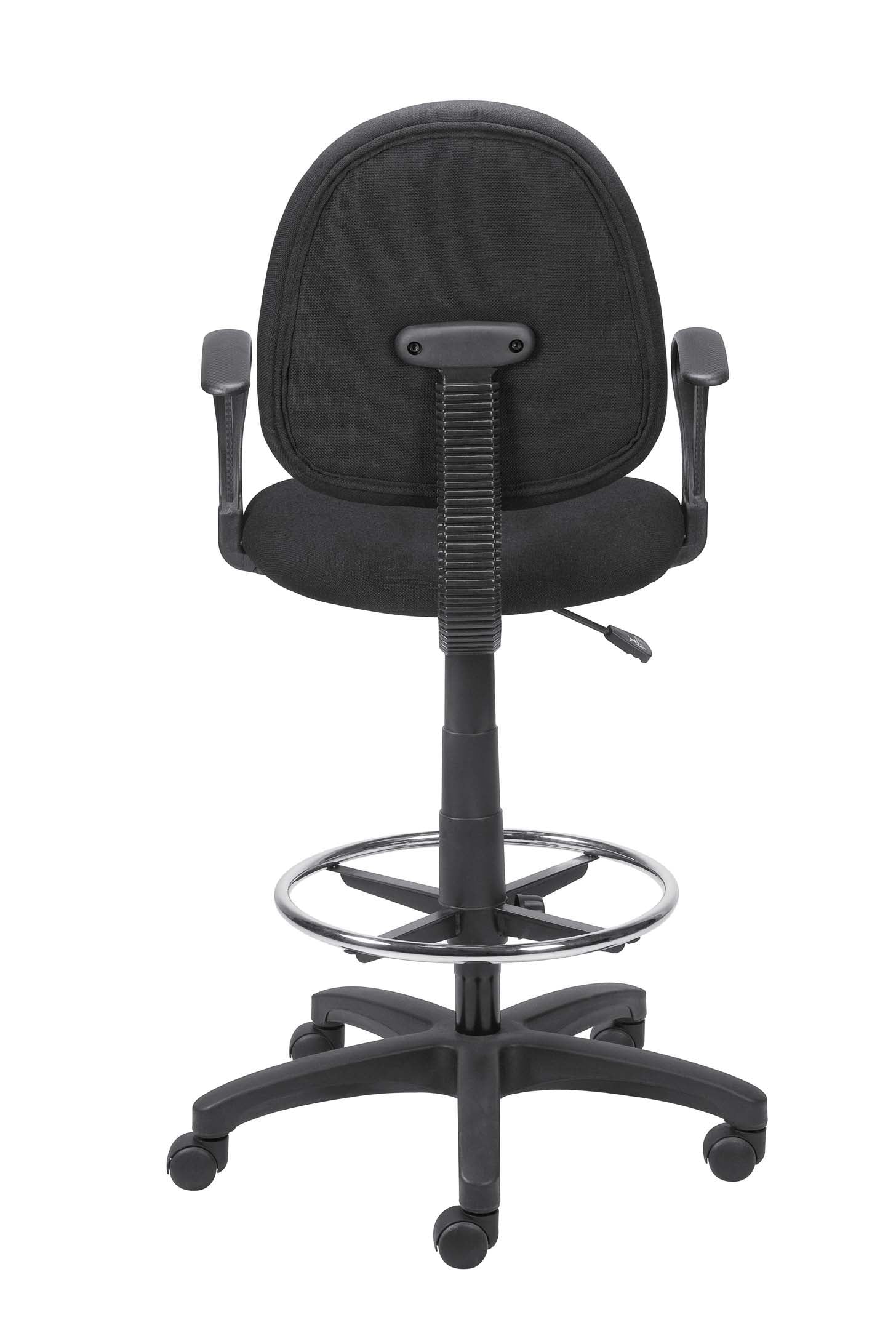 Extended Height Stool with Arms ST20119-CA Black