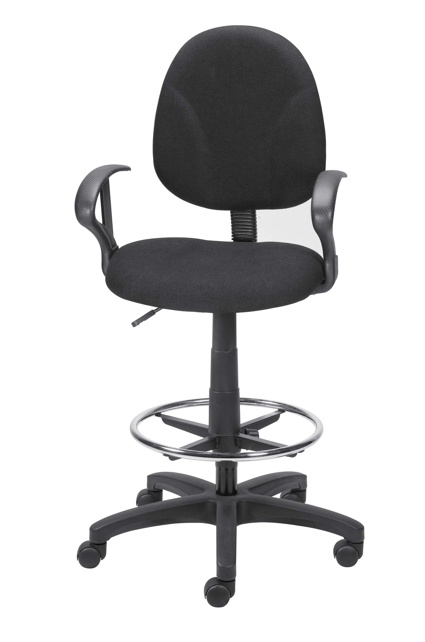 Extended Height Stool with Arms ST20119-CA Black