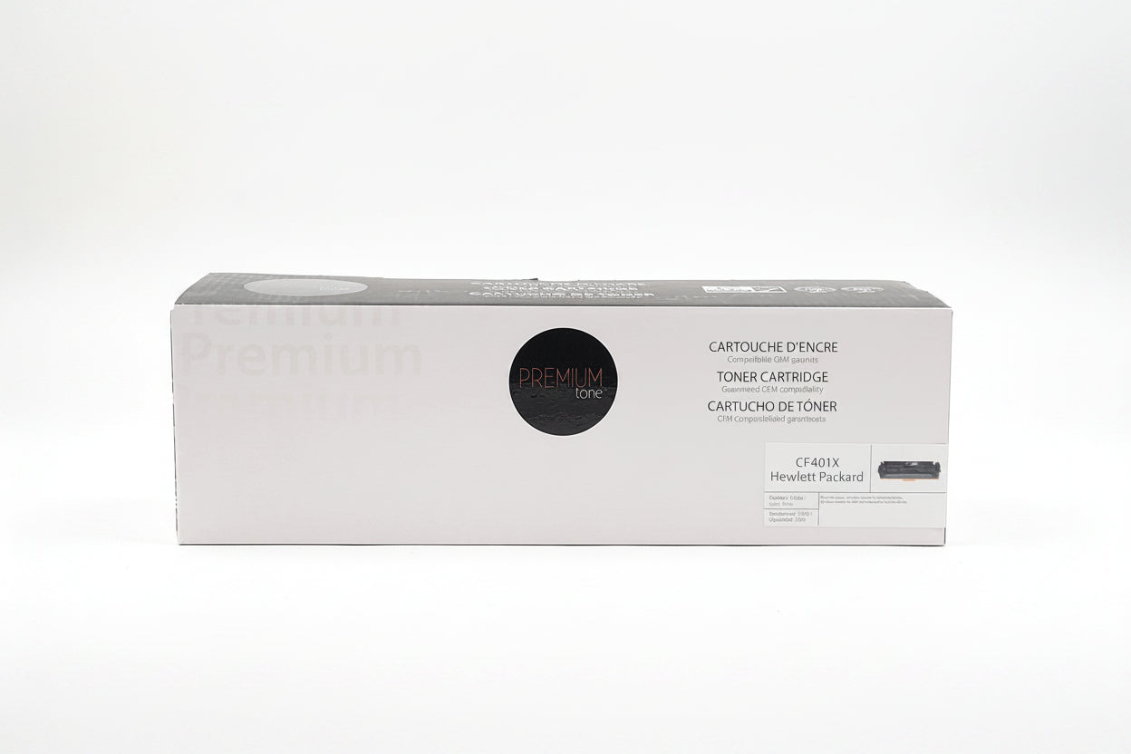 Premium Tone HP CF401X Compatible High Yield Toner Cartridge Cyan