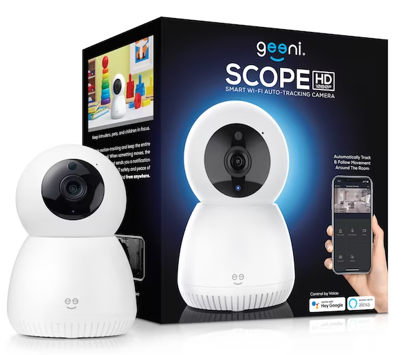 Geeni SCOPE HD 1080p Smart Wi-Fi Auto Tracking Camera