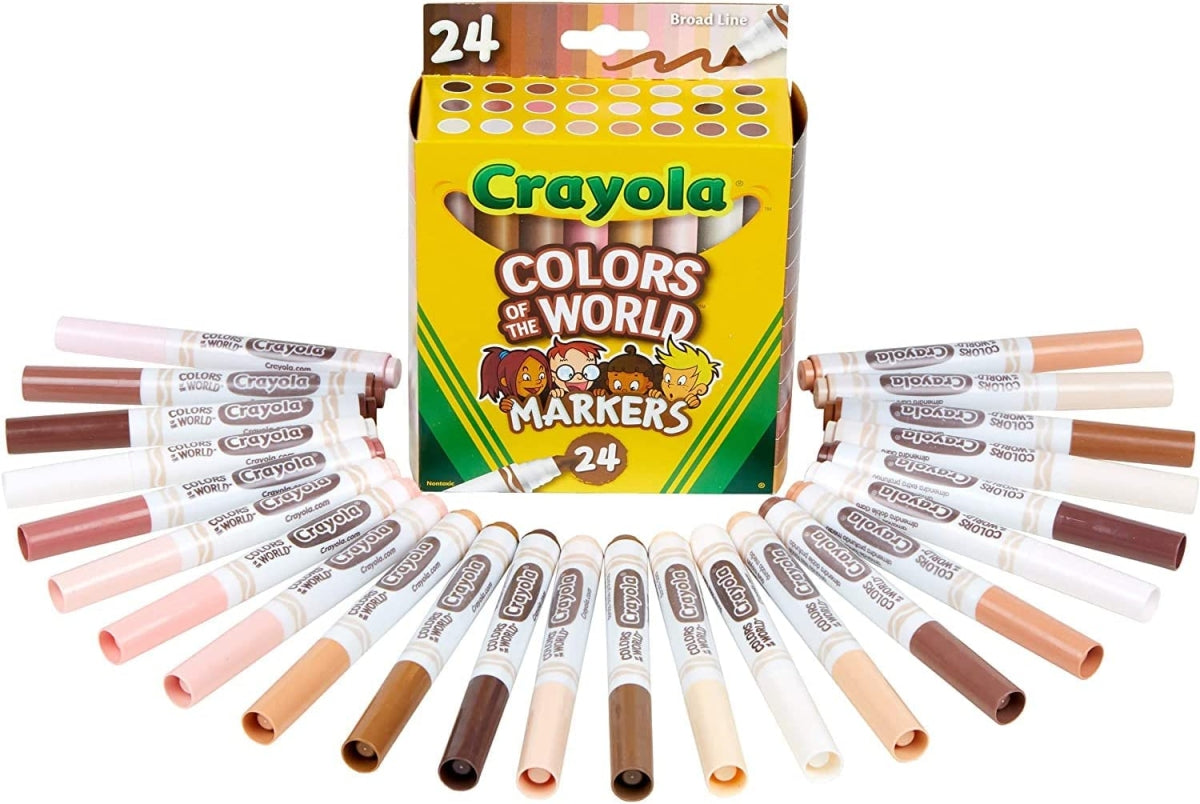 Crayola Colours of the World Washable Markers Pack of 24