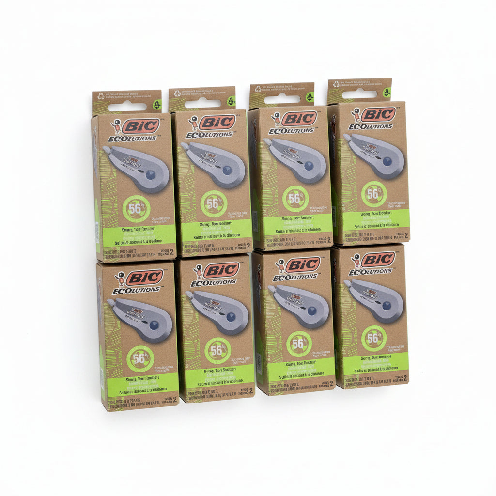 Bic Ecolutions Mini Correction Tape White 6 Packs of 2