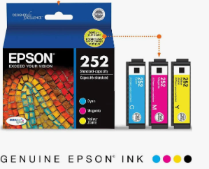 Epson T252 Ink Cartridge Combo Capacity Black and Colour Combo