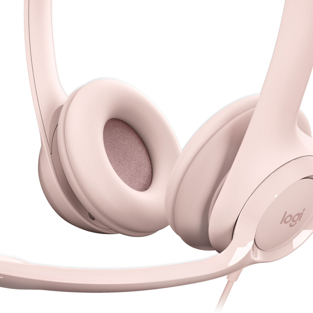 Logitech H390 Wired Stereo Headset Pink