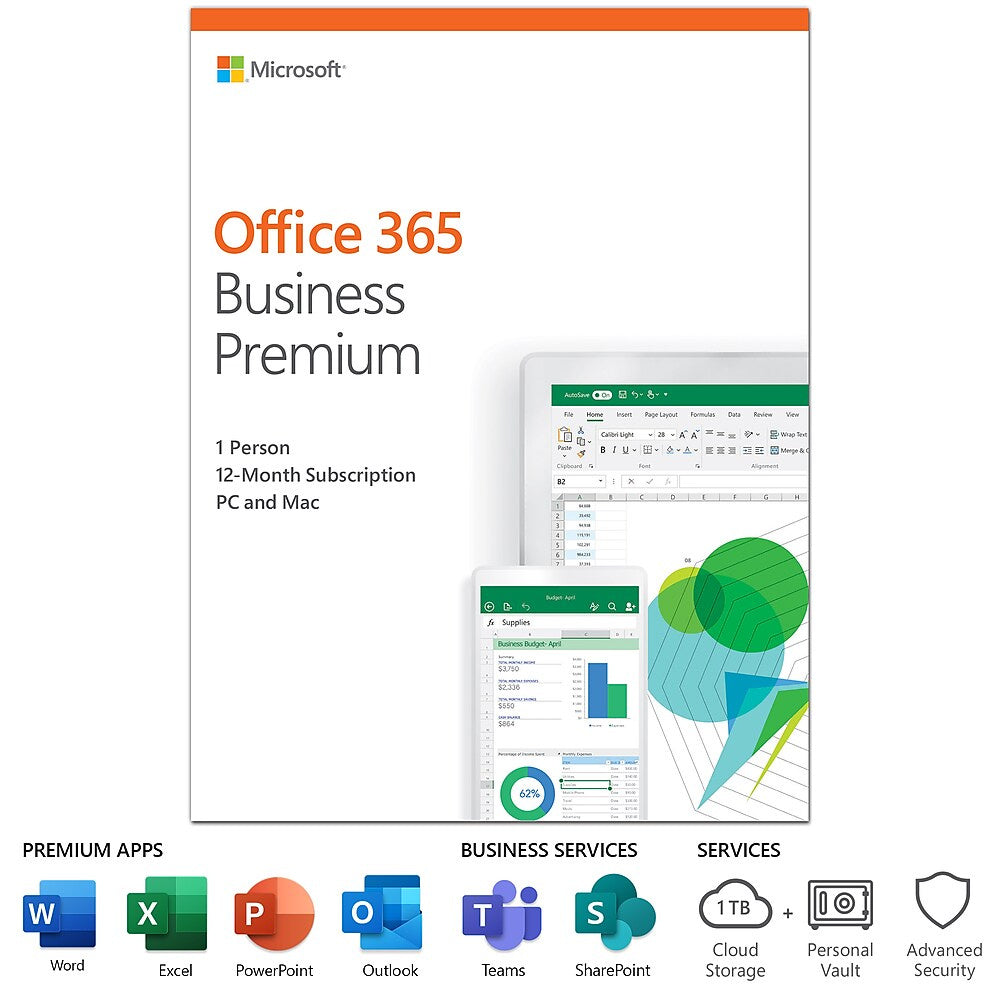 Microsoft Office 365 Business Premium KLQ-00378 1 Person