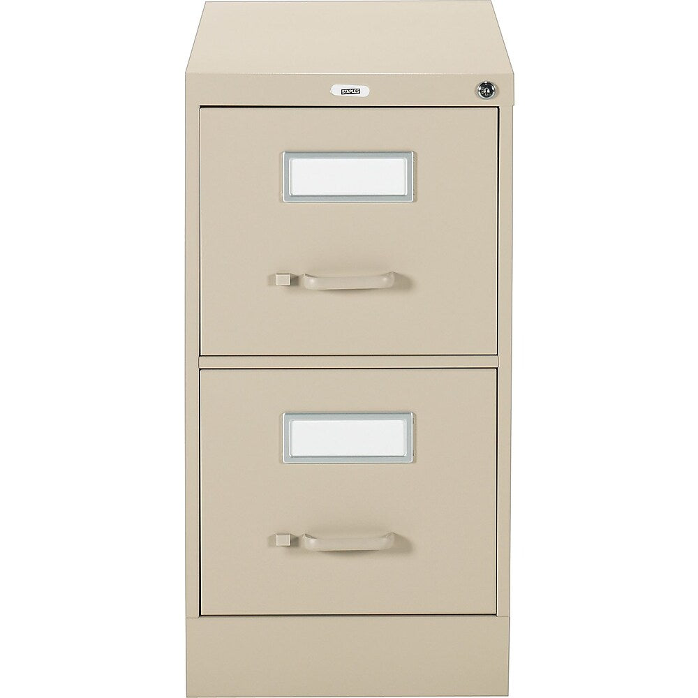 Vertical Letter File Cabinet 2 Drawer Sand