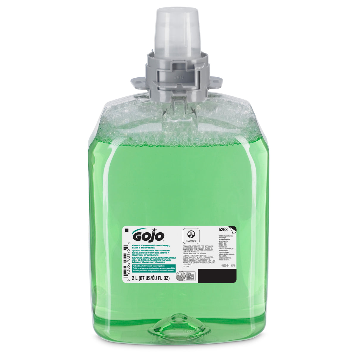 Gojo Green Certified 2 Pack Foam Wash Refill for FMX-20 Dispenser
