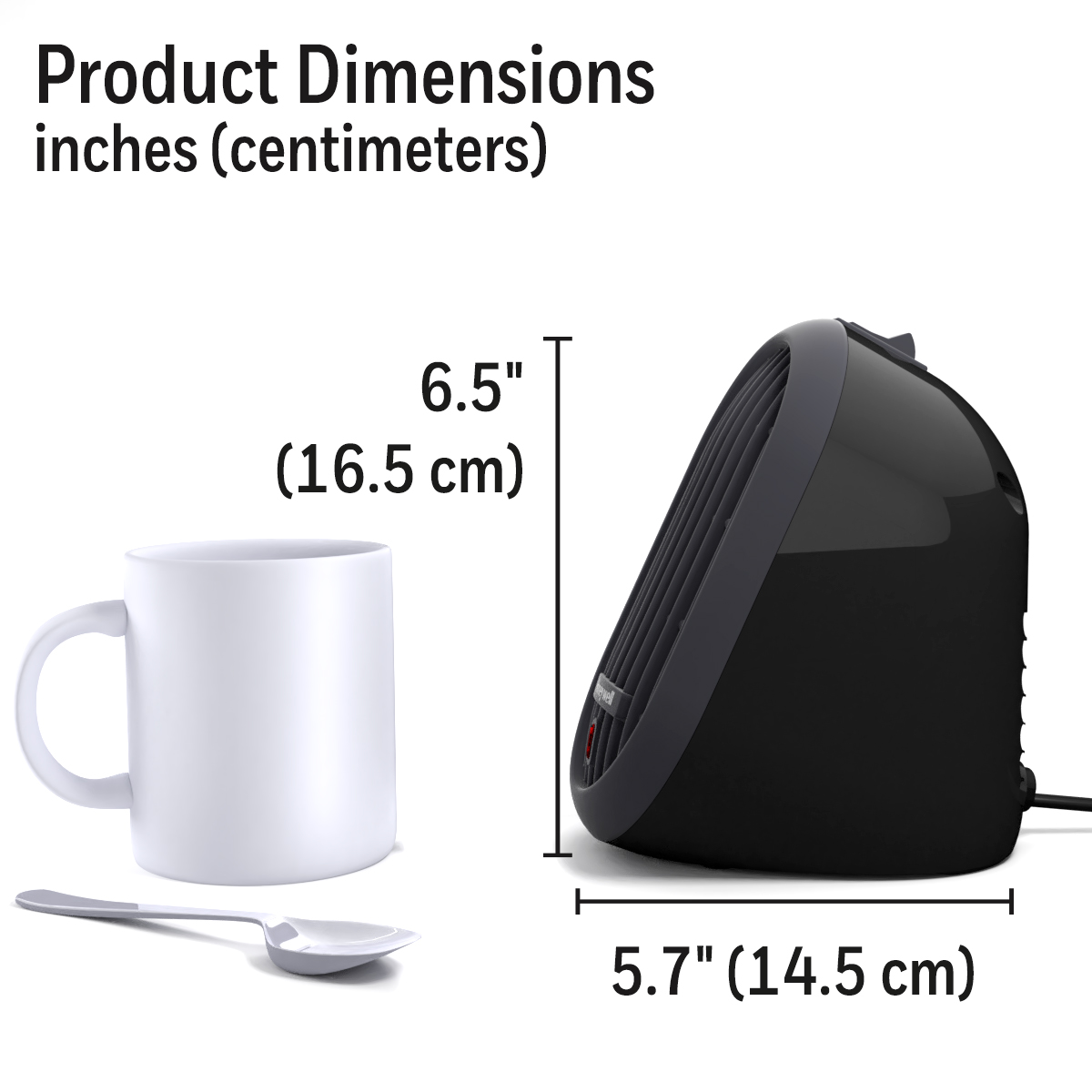 Honeywell HeatBud Black Mini-Ceramic Heater