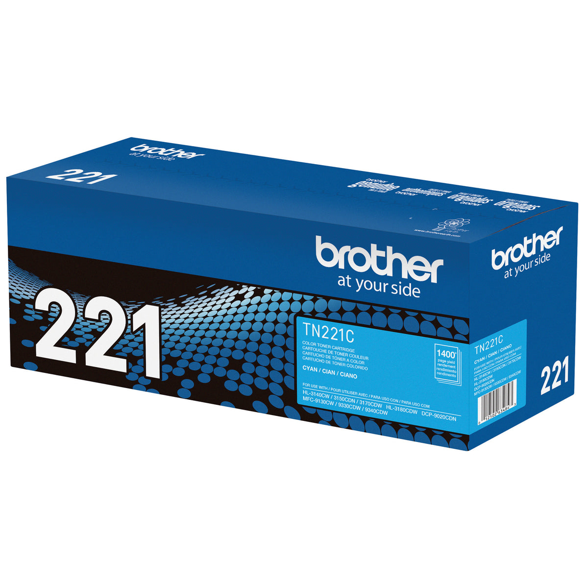 Brother TN221C Standard Yield Cyan Toner Cartridge