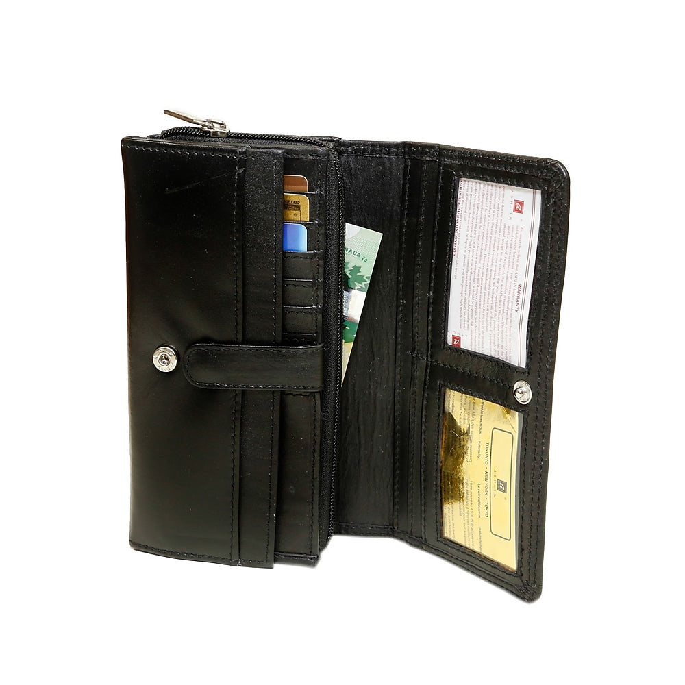 Ashlin L7902-07-01 Leather Bi-Fold Wallet Black