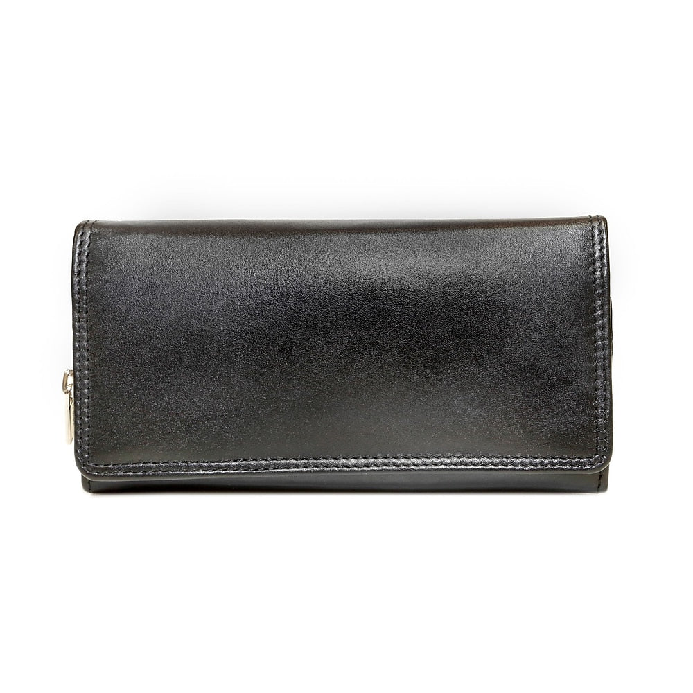 Ashlin L7902-07-01 Leather Bi-Fold Wallet Black