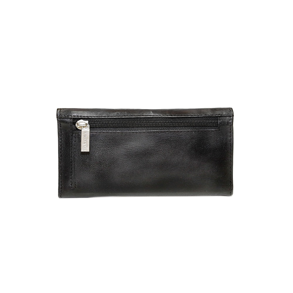 Ashlin L7902-07-01 Leather Bi-Fold Wallet Black