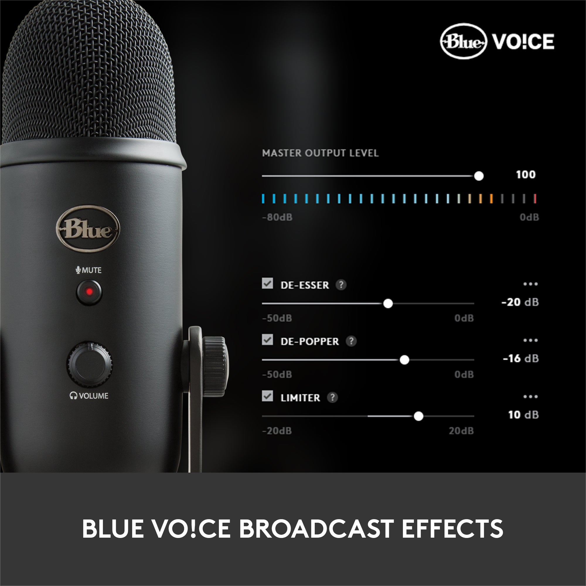 Blue Yeti USB Microphone Blackout Edition