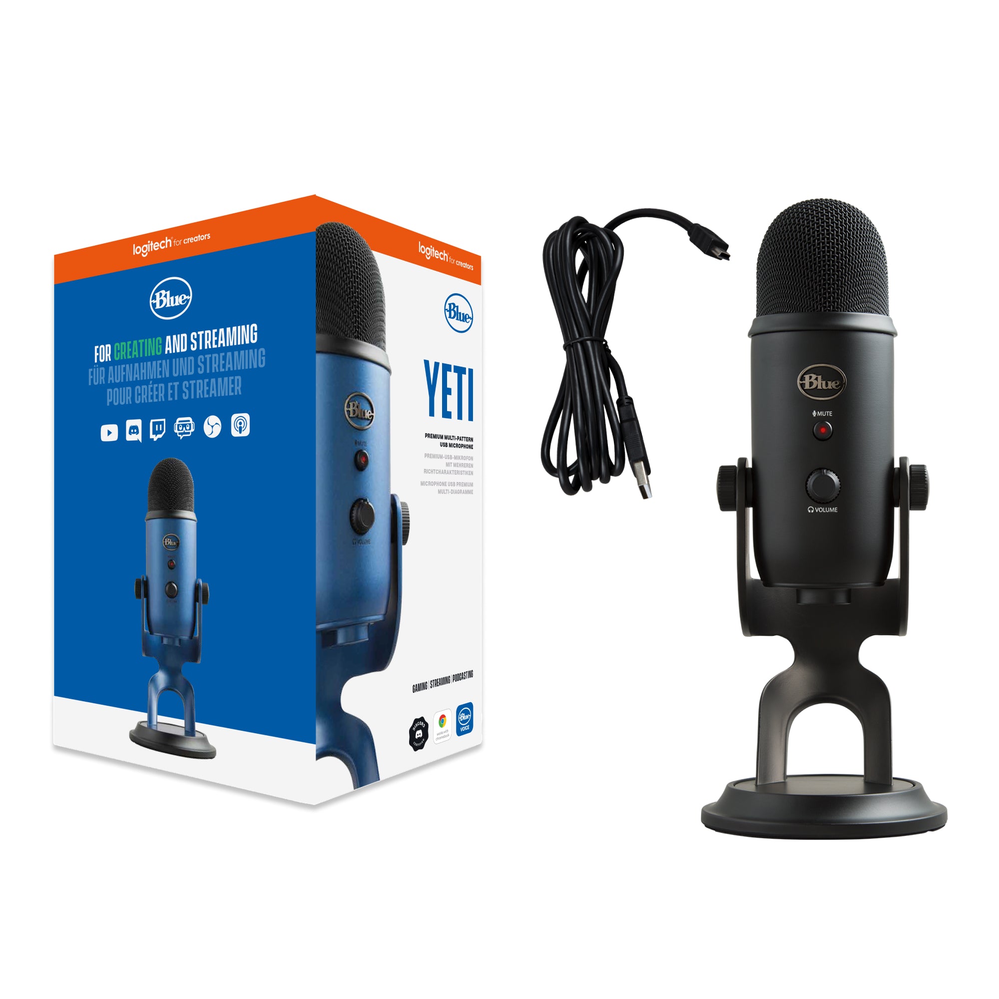 Blue Yeti USB Microphone Blackout Edition