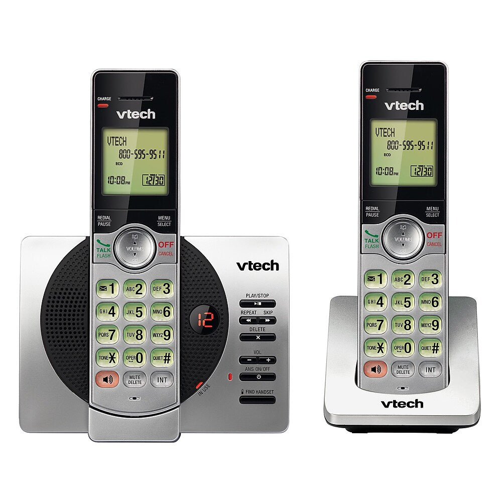 Vtech CS6929-2 2-Handset Cordless Phone with Digital Answering System ...