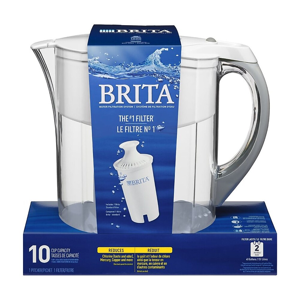 Brita Grand Water Filter Pitcher White