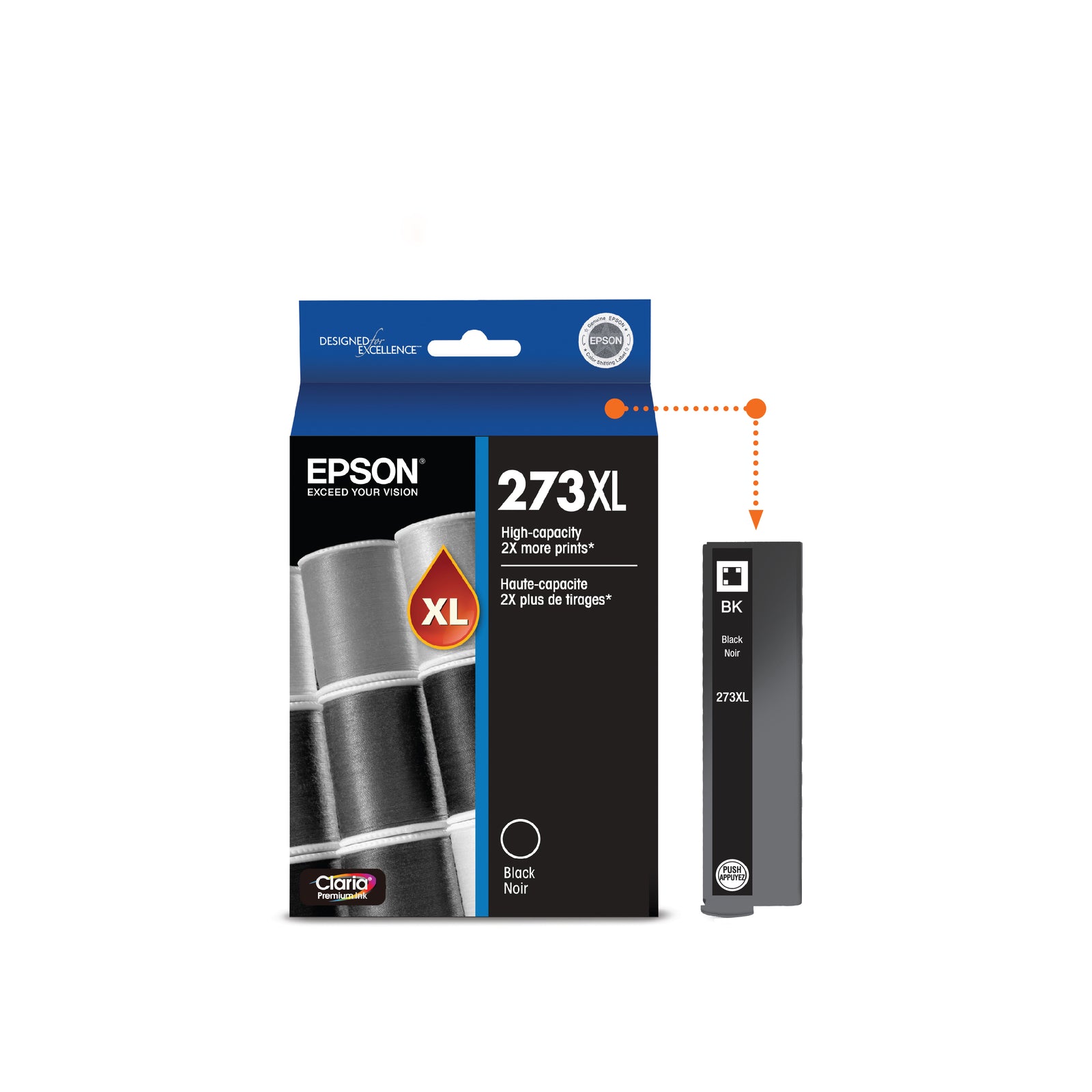 Epson T273 Ink Cartridge High Capacity Black