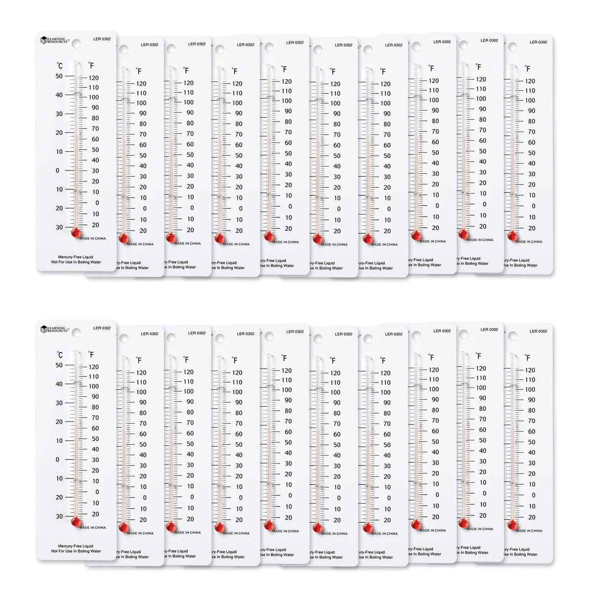 Learning Resources Student Thermometers 20 Pack