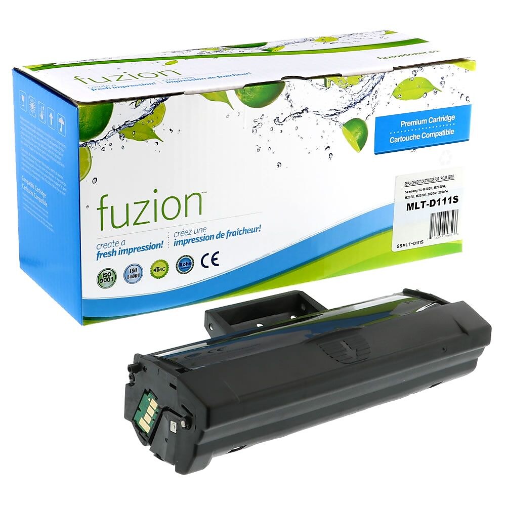 fuzion Samsung MLT-D111S Compatible Standard Yield Black Toner Cartridge